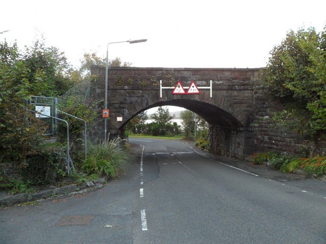 Arch bridge over B789 by seventiescopshow