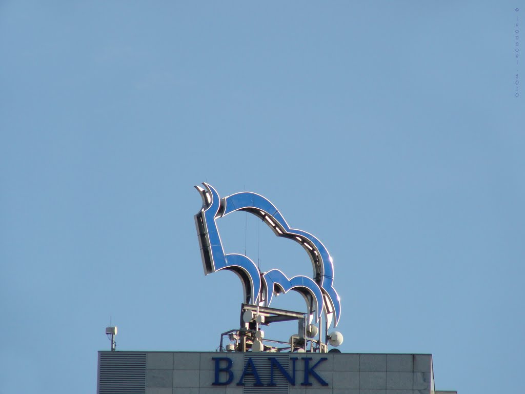 Bull - a bank logo / Byczek - logo banku PKO S.A. by Ivonna Nowicka