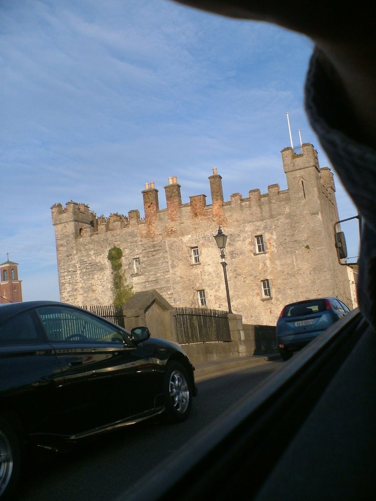 C15th White's Castle from bridge over River Barrow, Athy by Alan Larkin