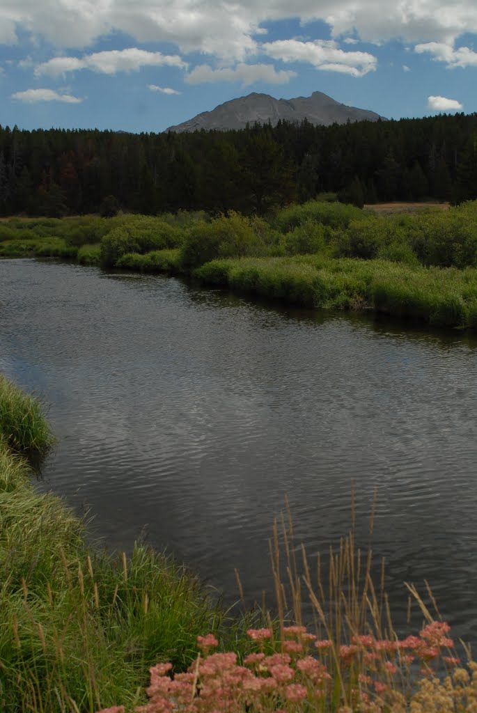 The Wind River Mountains from Big Sandy Creek, near Boulder, Wyoming. by JohnDrew2