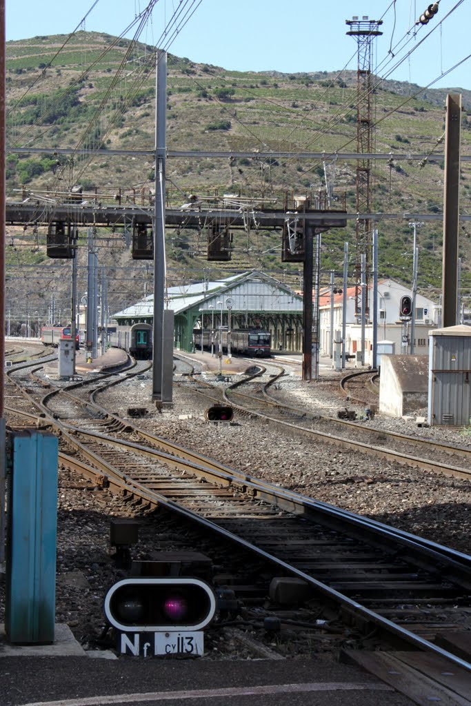 Gare de Cerbère ( vue Sud ) by courtoism