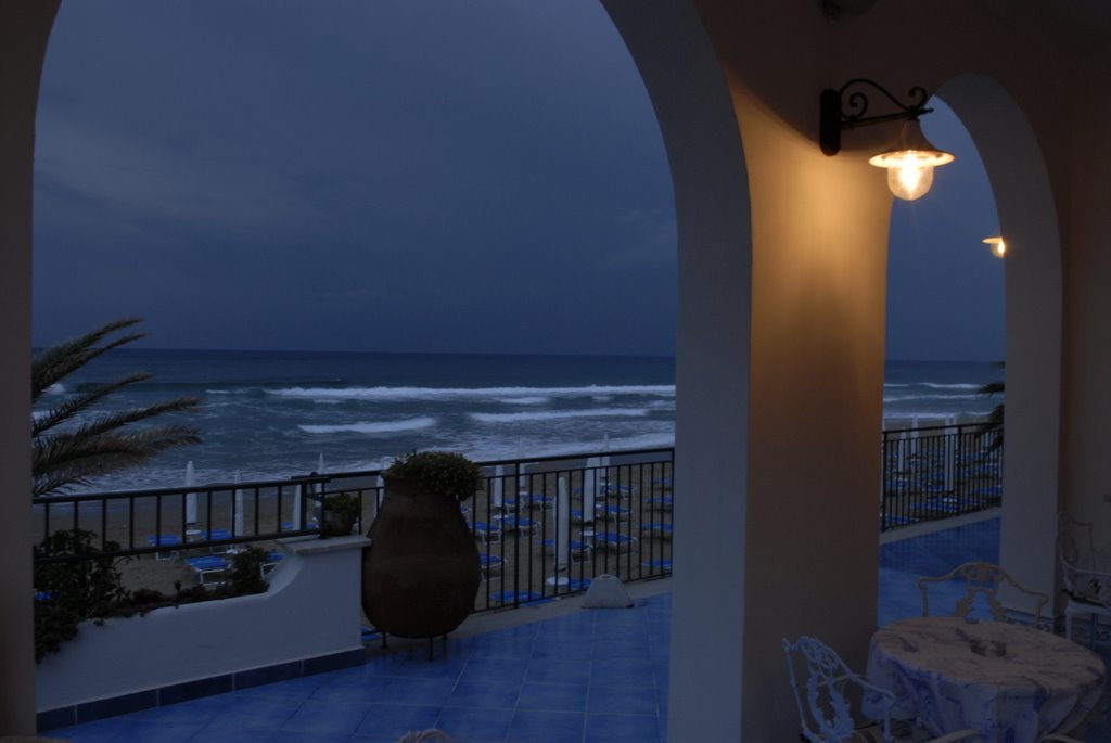 Sperlonga, Hotel Aurora, rainy afternoon by Peter C. Normann