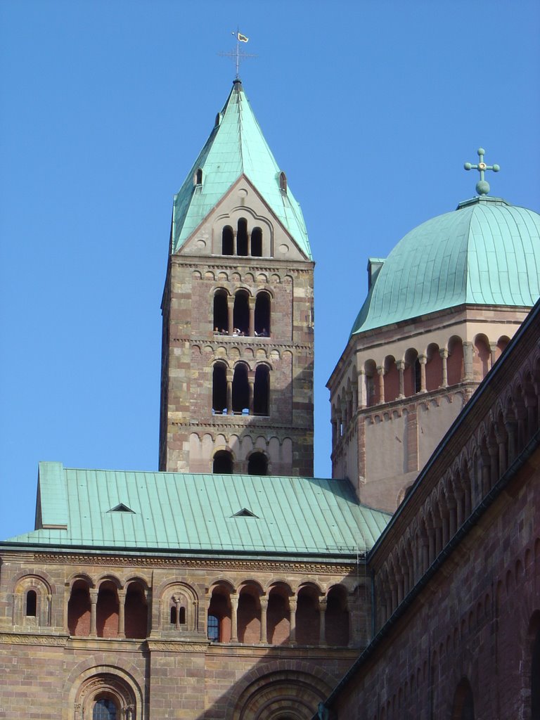 Speyer, Nordostturm des Doms by Hermann Hauber