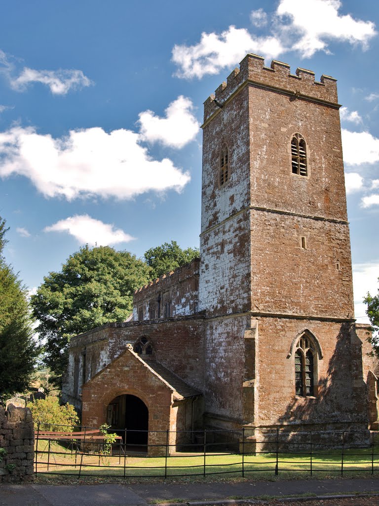 St. Giles Church, Wigginton with it's unusual angled porch. by andrewsbrown