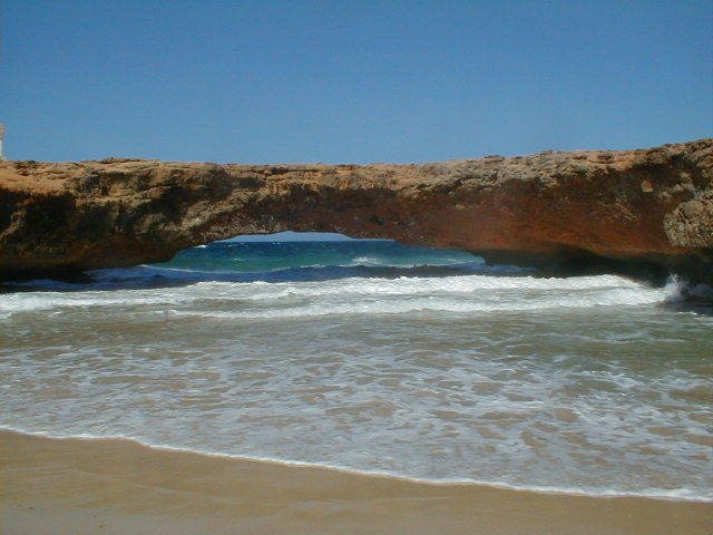 Puente Natural, Aruba by Osvaldo Burgos