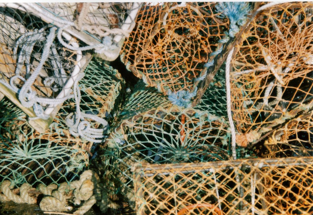 LOBSTER POTS . WHITBY by ANITA SKINNER