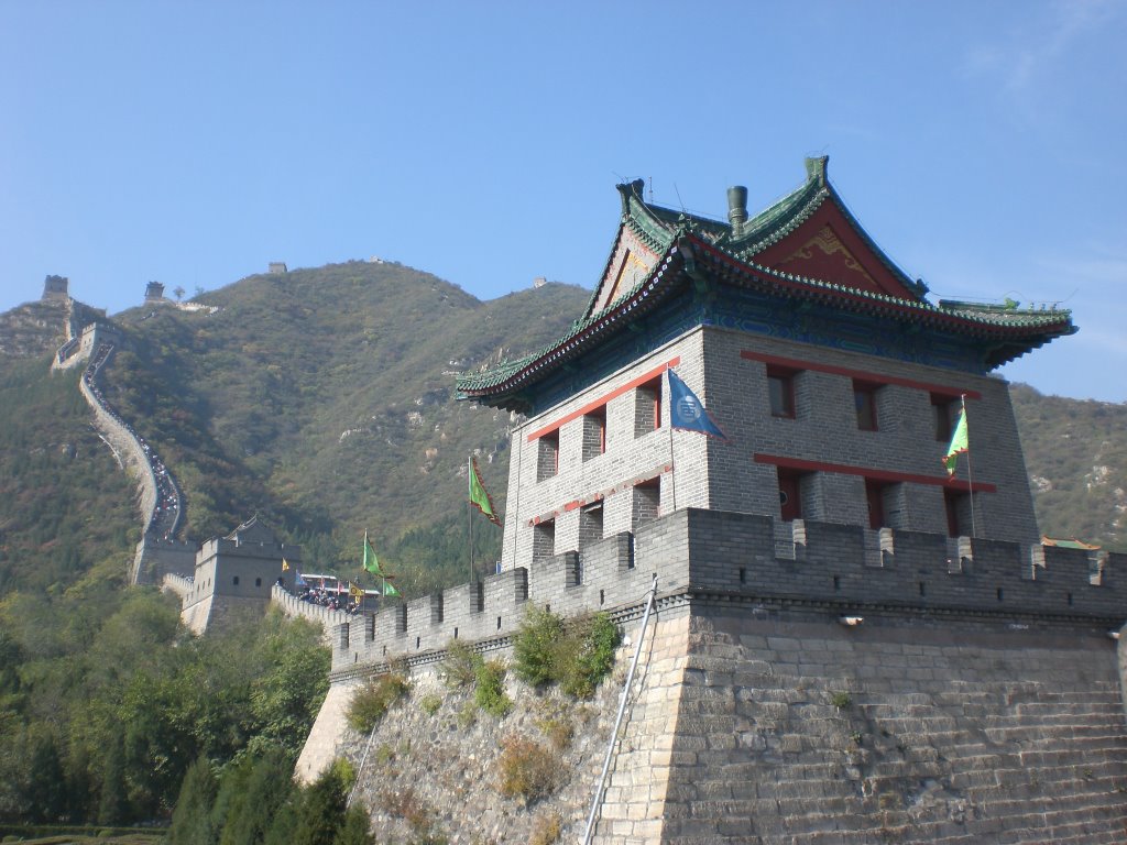 Muralha - Aqui vi a China com céu azul by Carlos Fabiano Braga