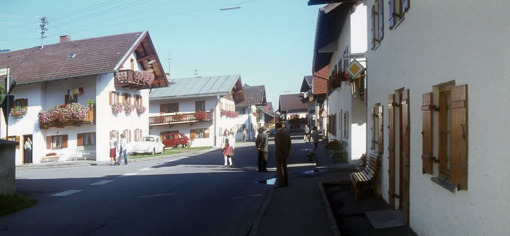 Unterammergau - Dorfstraße (Iscorama-Dia) 47° 36' 50.75" N 11° 1' 41.80" E by A.B.W.