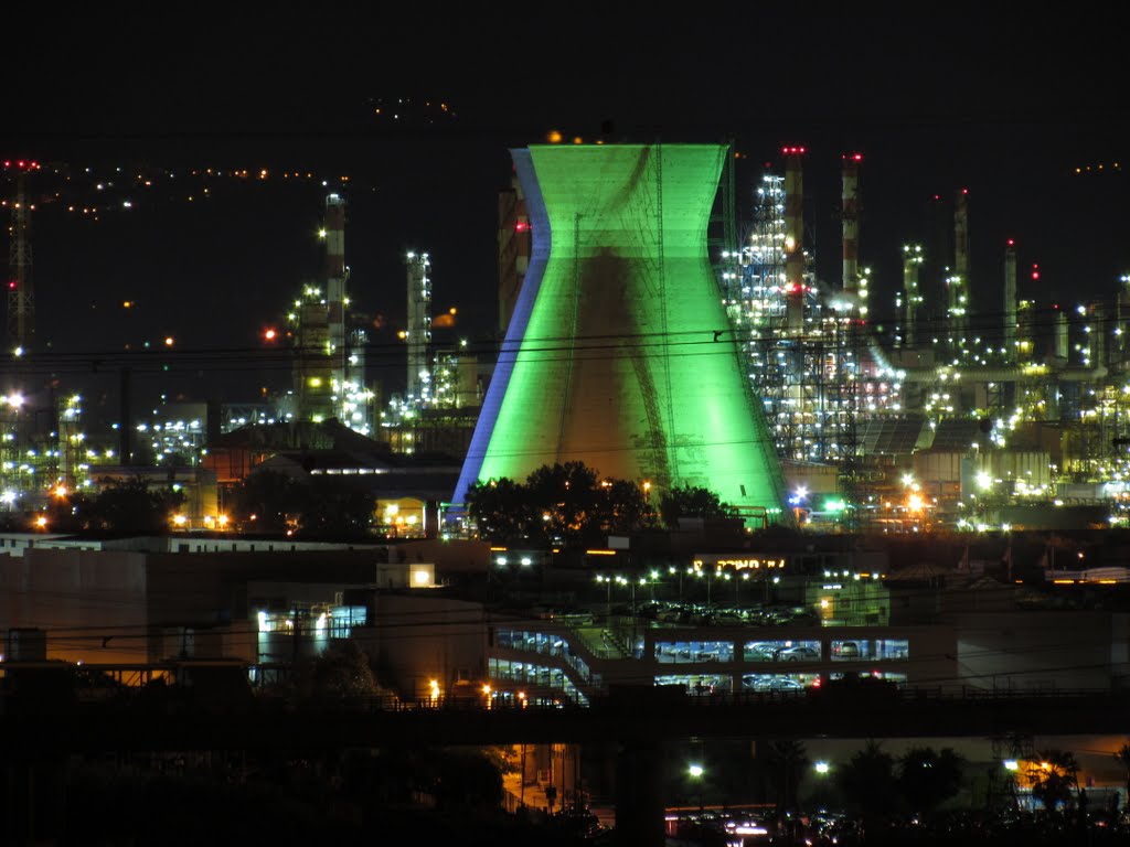 Bazan Oil Refinery's Inactive Chimneys by mati.o