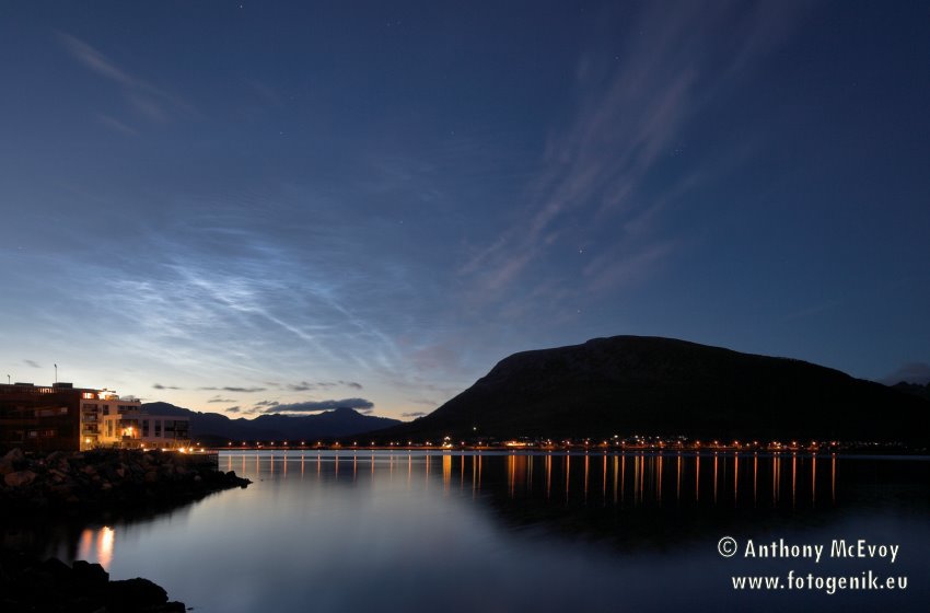 Noctilucent Clouds over Sortland by anthonymcevoy