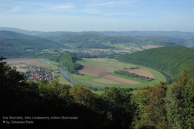 Ausblick von der Teufelskanzel ins Werratal by Johannes Poets