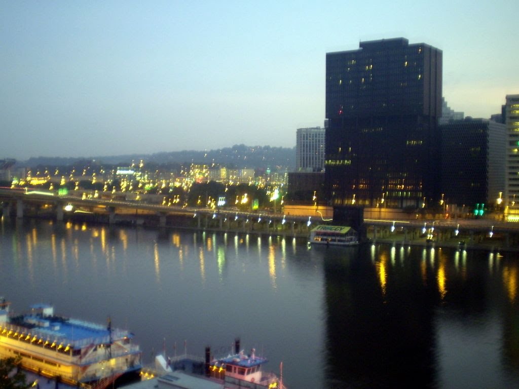 View of the Pittsburgh downtown from Station Square by aklyuch