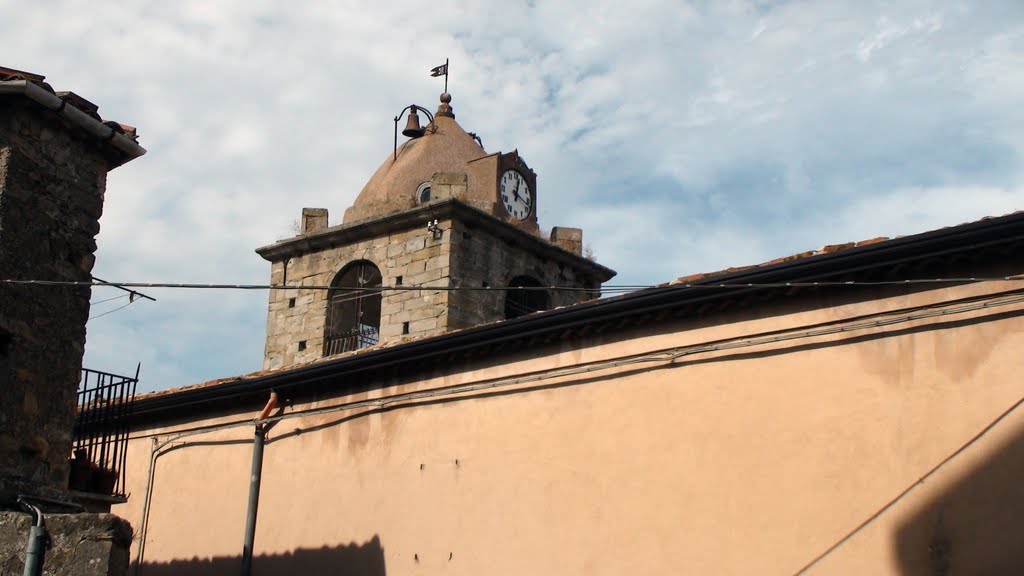 Raccuja - sommità campanile chiesa di San Pietro XIV secolo* by Bellisario Fasano