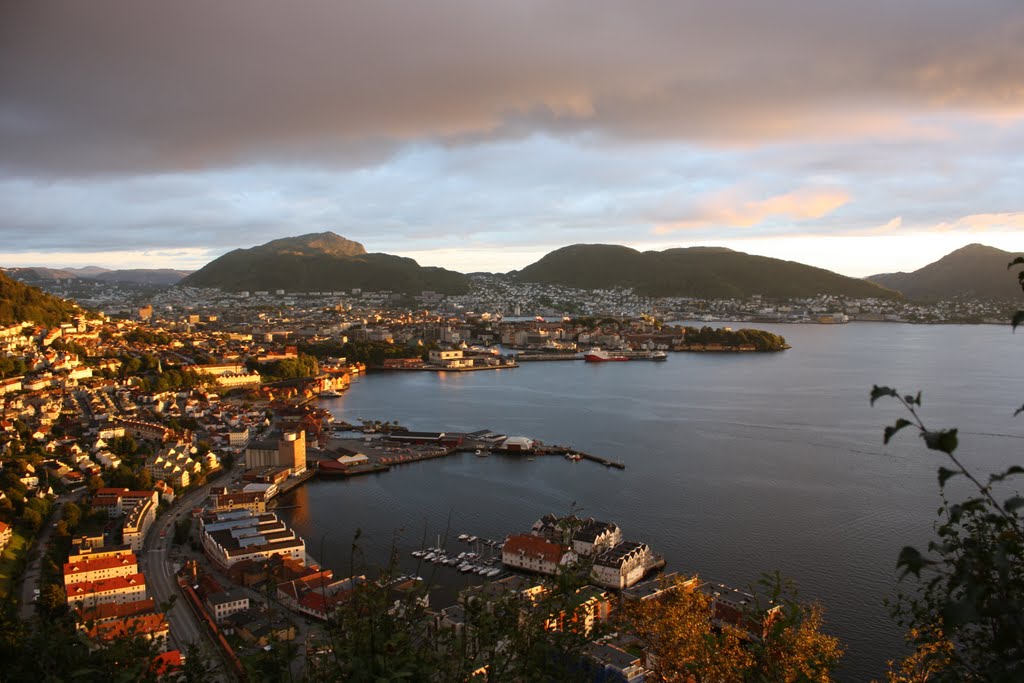 Sunset over Bergen by Mona Lygre