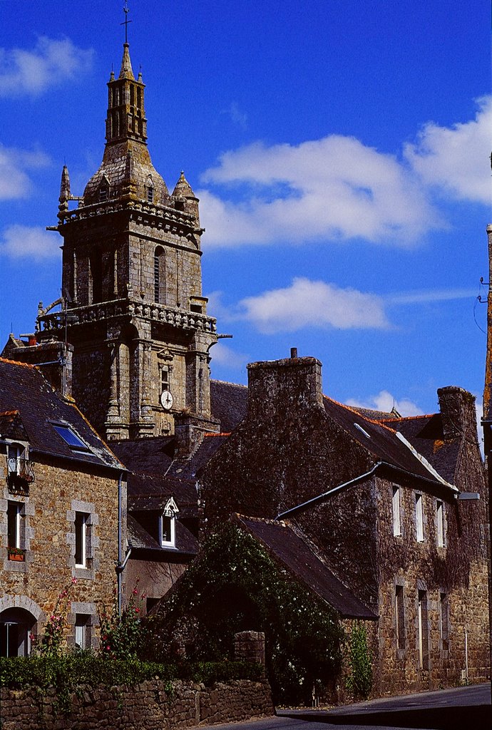 Plouaret chapelle, retro, agosto 2001 by Marco Ferrari