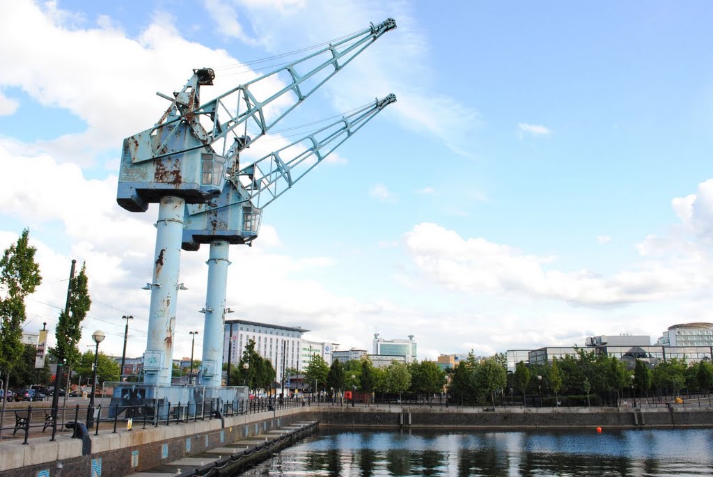 Ex-cranes in Salford Docks by Alexander Kachkaev