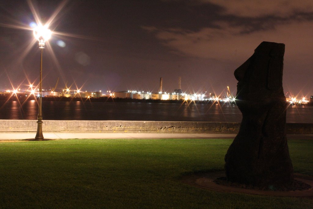 Easter Island head Clontarf by Jarlath Heneghan