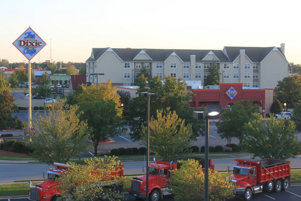 The Dixie Cafe and the Marriott Residence Inn by Brian Zurita