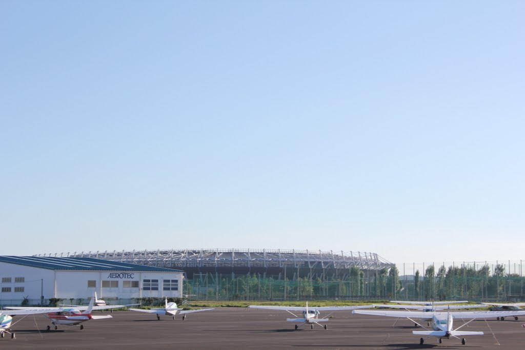 Small air crafts at the airport by Dr. Md. Musfiquzzaman Akanda