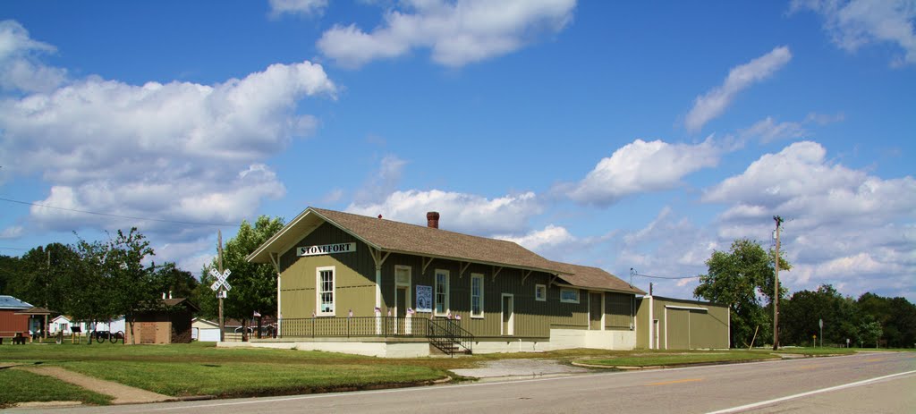 Old Stonefort Train Depot...Now A Museum On Route #45 In Stonefort, Illinois......(1622394350) by 1622394350