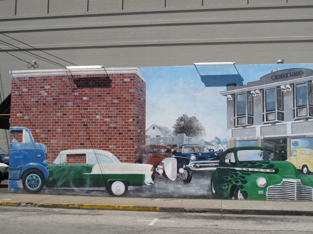 Mural in Santa Cruz, CA by Seezunge