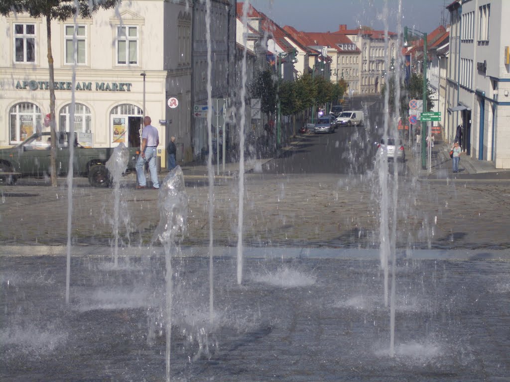 Brunnen auf den Markt by Elvira Ludwigs