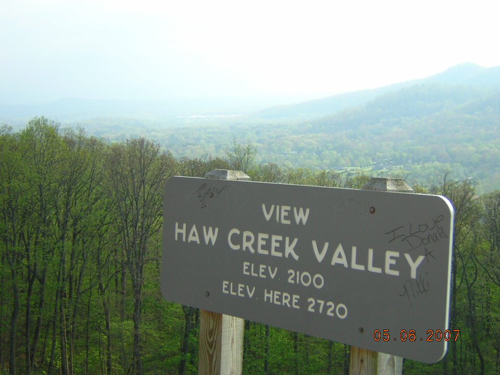 Haw Creek Valley Scenic Overlook 5-6-2007 by Kyle Stephen Smith