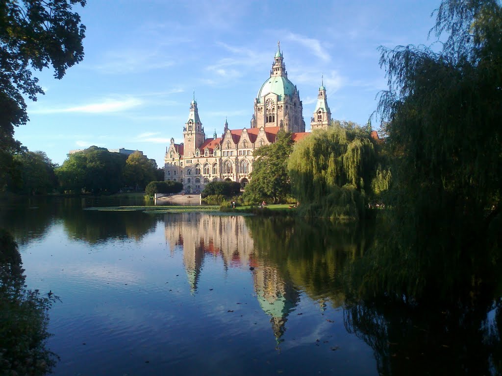 Neues Rathaus und Maschteich Hannover by Art_May