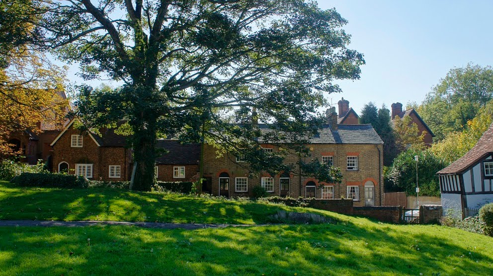 Houses near St Etheldreda - Old Hatfield, Hertfordshire by Paul HART