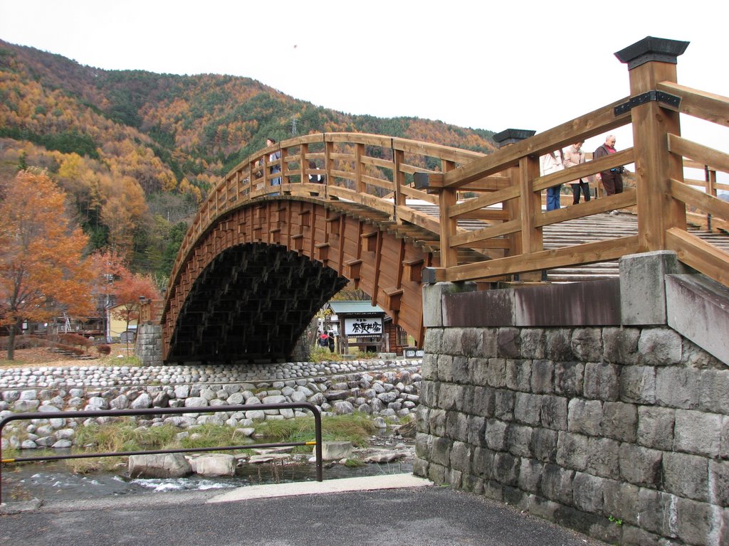 奈良井宿　木曽の大橋 by masahiro okumura