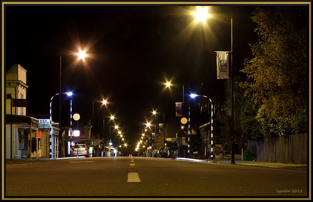 Main Street, Greytown At 2am by Lyndon