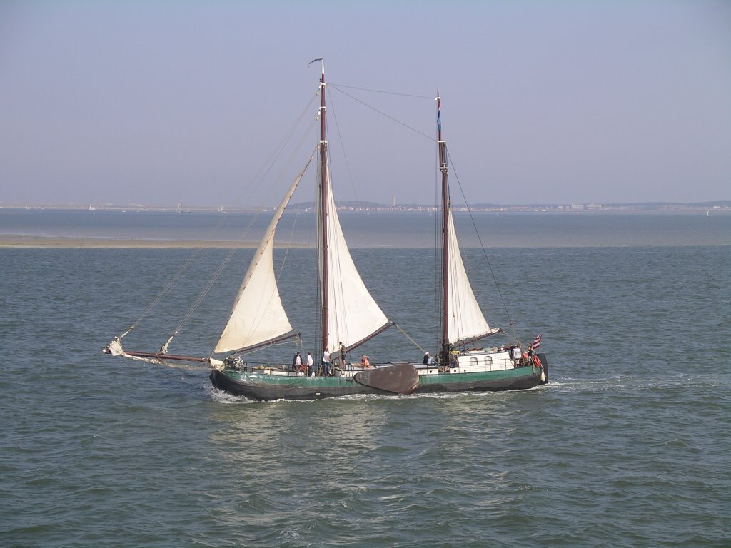 Zeilen op "t wad by Hans Stok