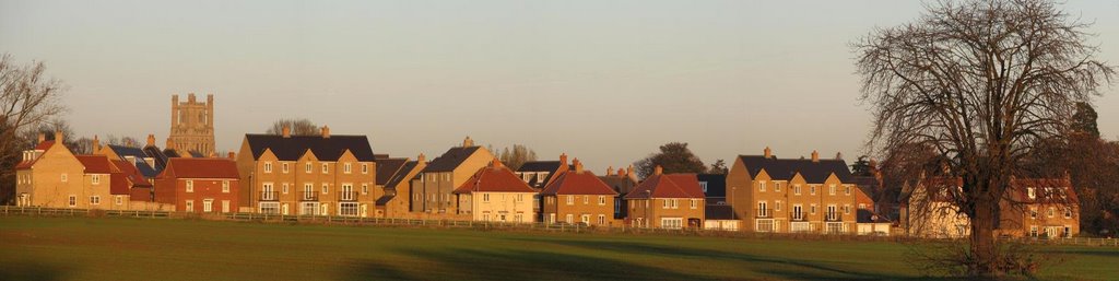 Gateway Gardens from the A142, without power cables. by Hogan of Grenada