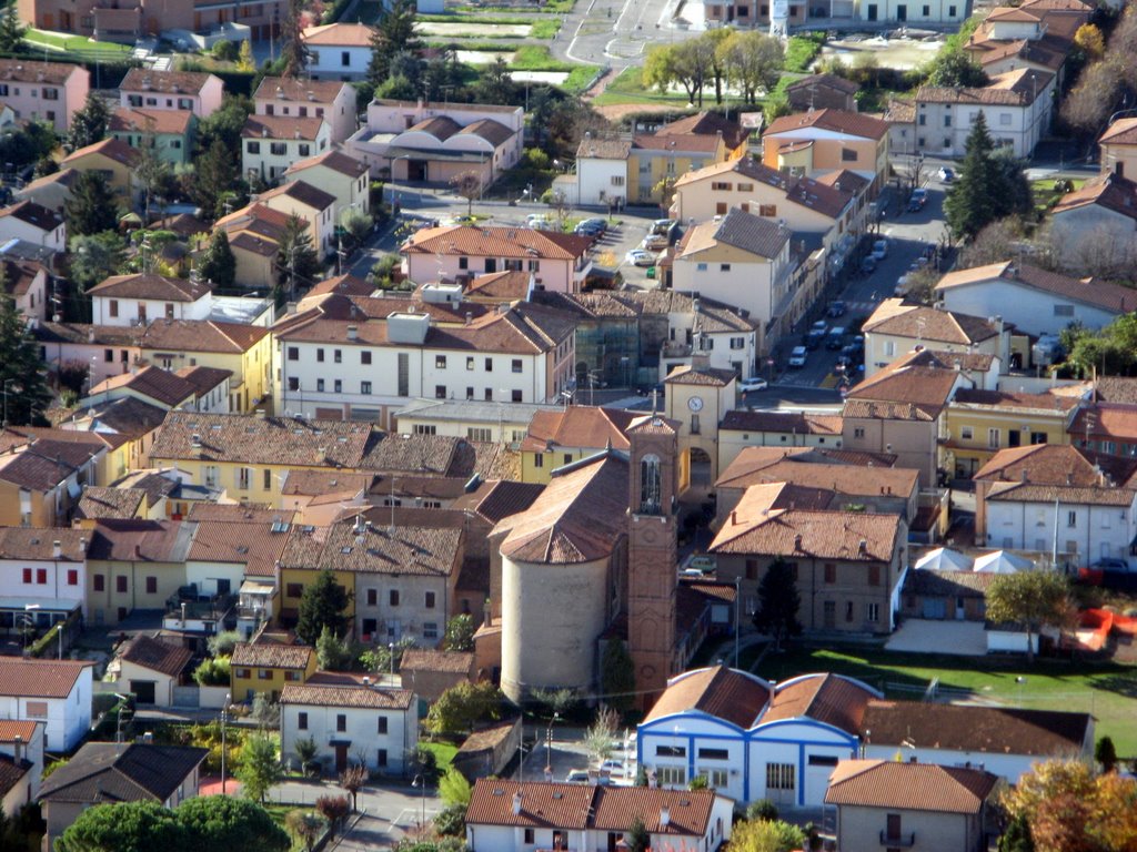 Sant'Agata sul Santerno, dettaglio del centro by Claudio Pedrazzi