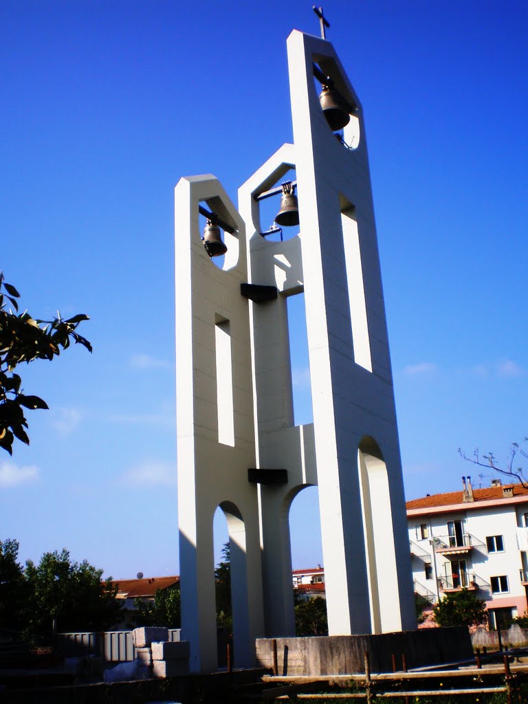 Campanile Chiesa Stella Maris Marina di Tortora CS by Claudio Sirimarco