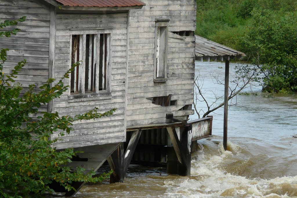 (copyrighted) © former Hansmanns Mills Genegantslet Creek Flood 2011 by Geraldine Clark