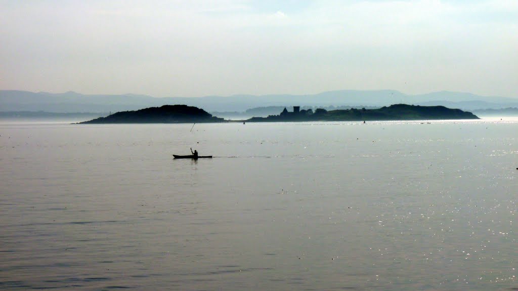 Inchcolm and Car Craig from Aberdour by James A. Thomson