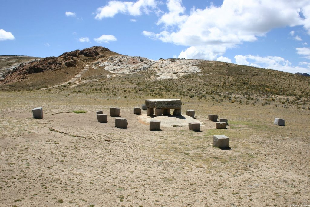 Inca temple on Isla del Sol by Urs Künzler