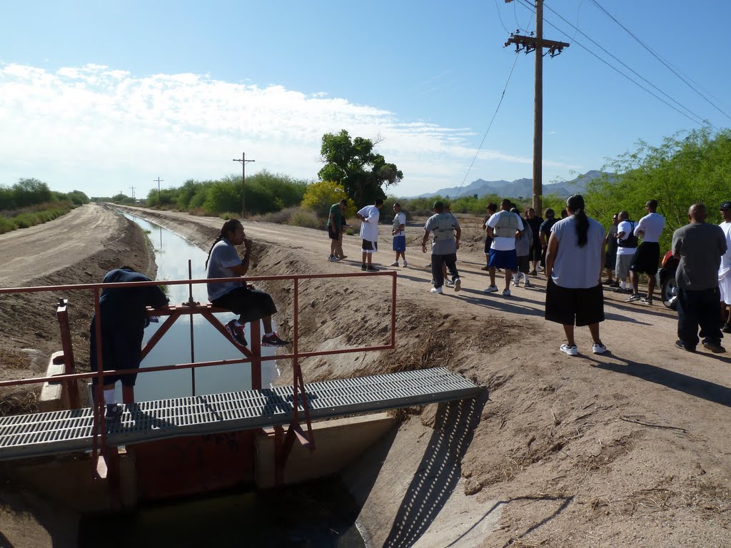 Gila River Indian Community, Akimel O'odham, Sacaton, AZ, USA: One Spring Morning - Wildland Firefighter Physical Fitness Pack Test 2011 by tceng