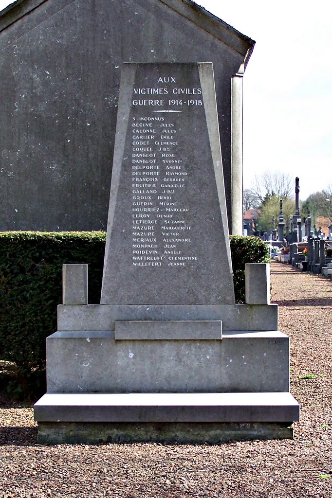 HENIN-BEAUMONT - Monument des victimes civiles 1914-1918 by 59jacky