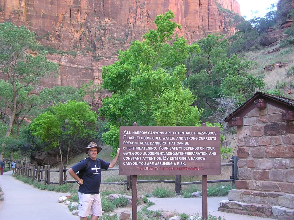 Peter near Temple of Sinawava, Zion NP by Peter & Shelly