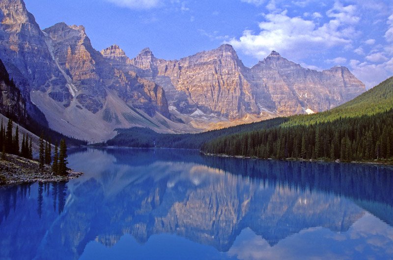 Moraine Lake at sunrise by Jim Meyers