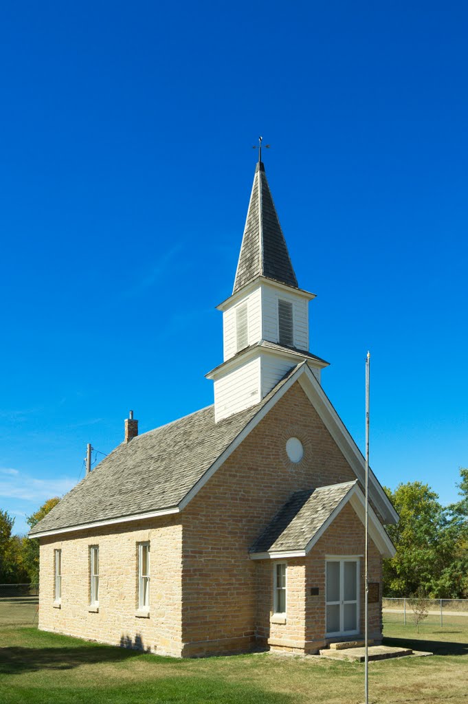 Freshly Tuck-Pointed Ottawa Methodist Stone Church - Ottawa, MN - October 1st, 2011 by mnragnar