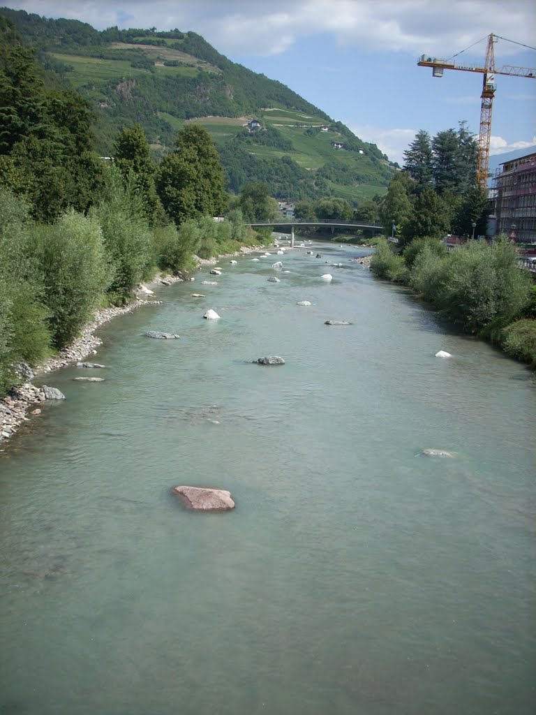 Fiume Isarco e Ponte S. Cassiano by Ivan Piazza