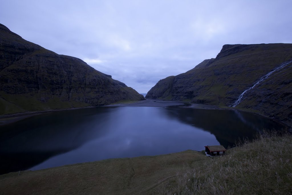 Saksun Faroe Island by Knud Erik Deele