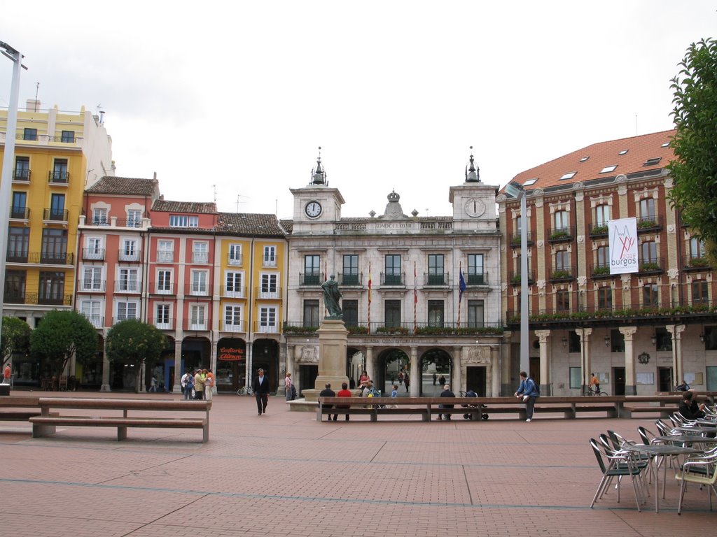 Burgos. Plaza Mayor by Manuel Velo Martinez