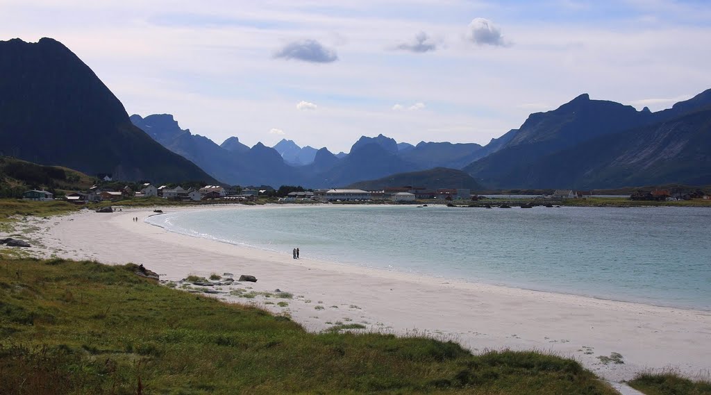 Ramberg beach, Lofoten, Norway by Ilkka T. Korhonen