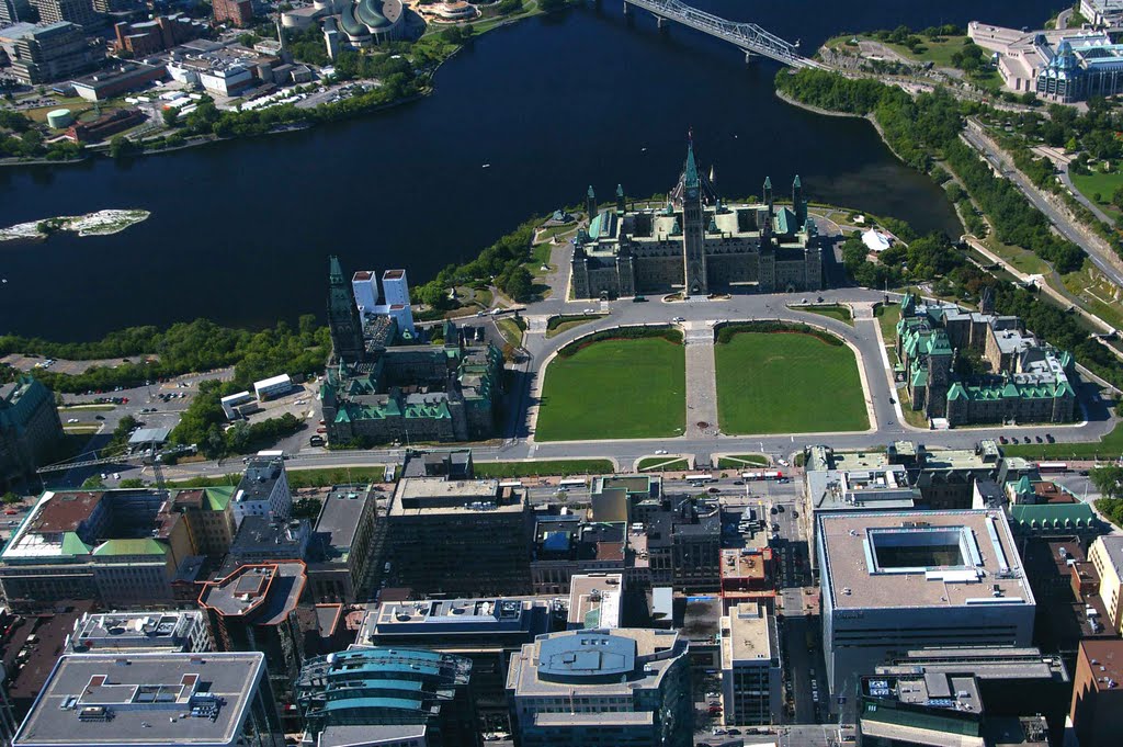 Parliament Buildings and Ottawa by Brett Zimmerman