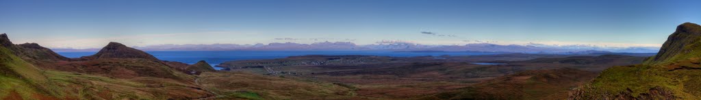 Quiraing 180 degree panorama of mainland hills by spif