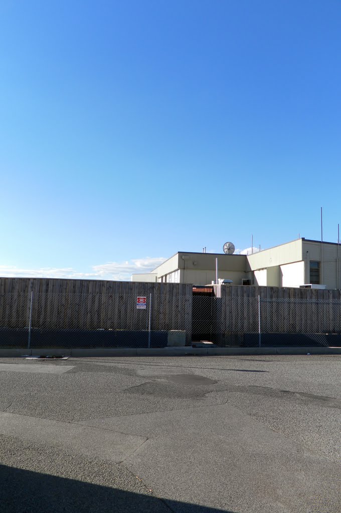 A view of the Saint Hotel from behind the shops by Dylan Hewson